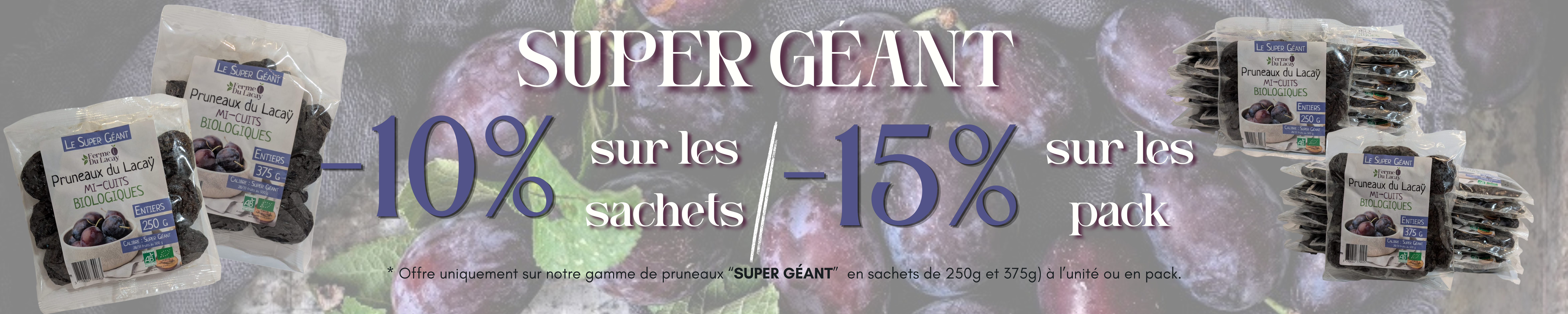 PROMO SUPER GEANT 250g & 375g
